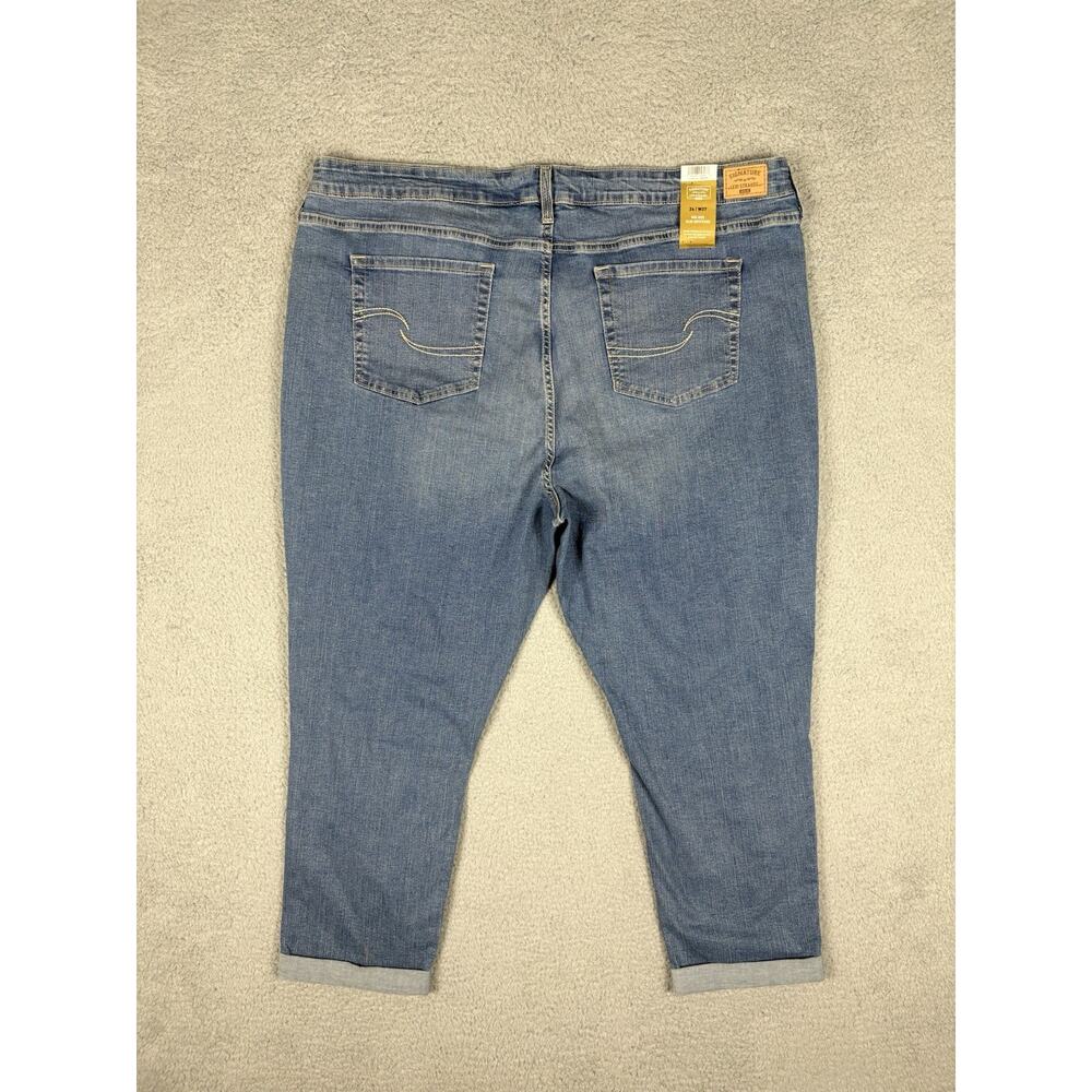 Levi Strauss Jeans Womens 24/w37 43x25 Blue Distressed Casual Cowgirl City - Picture 2 of 11